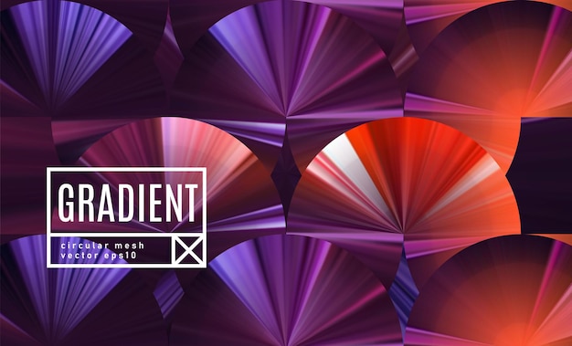 Abstract background with circle gradients