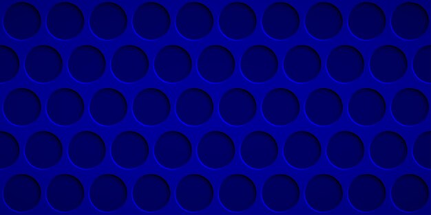 Vector abstract background with circle holes in blue colors