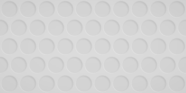 Abstract background with circle holes in white colors