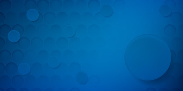 Abstract background with circles in blue colors