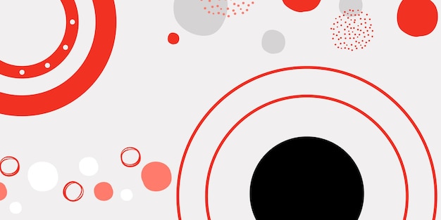 Abstract background with circles and dots Vector illustration for your design