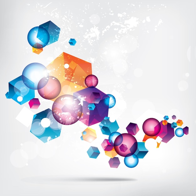 Abstract background with colored elements abstract vector illustration with background
