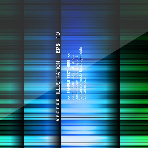Abstract background with colored lines on paper layers