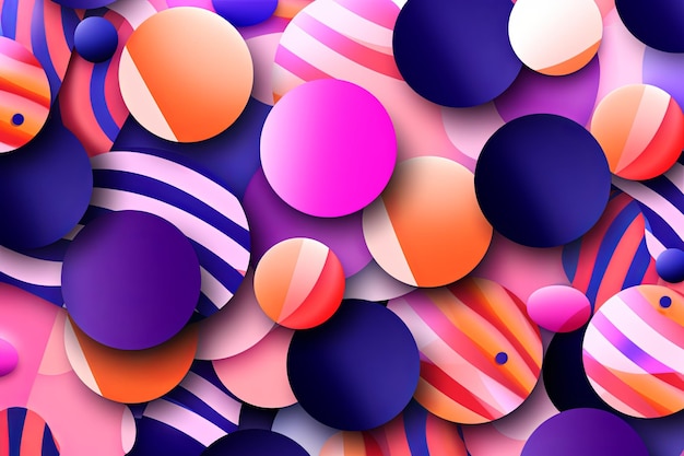 Vettore uno sfondo astratto con cerchi colorati