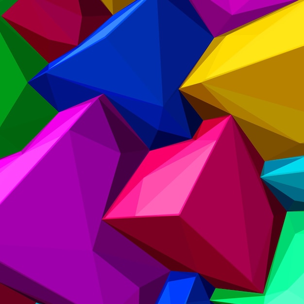 Abstract background with colorful cubes and triangular shadows for magazines booklets or mobile phone lock screen