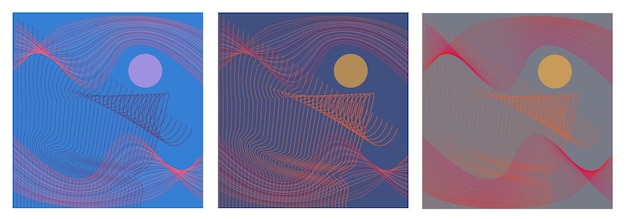 абстрактный фон с красочной динамической волновой линией и частицами Иллюстрация подходит для дизайна