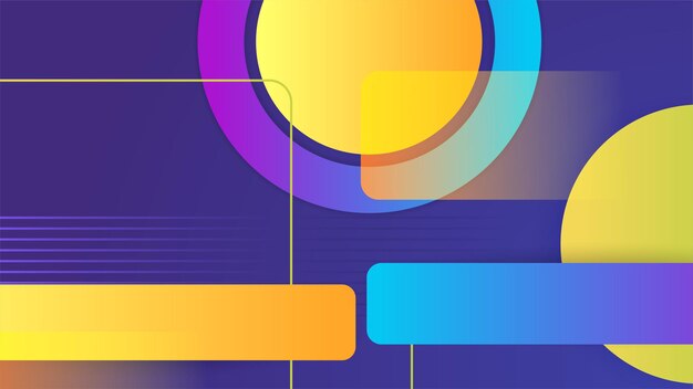 色とりどりの幾何学的な形状の抽象的な背景 トレンディなグラデイントの幾何学的なパターンの背景の質感 ポスター証明書のプレゼンテーションのランディングページのための最小限の色グラデイントの背景テンプレート