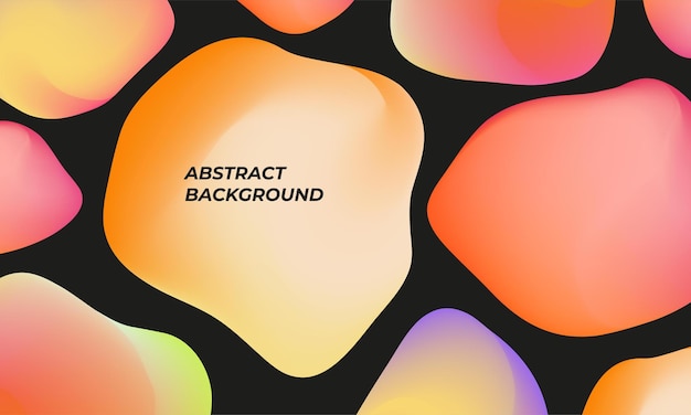 Abstract background with colorful gradient shapes