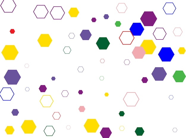 カラフルなhexagonxaの抽象的な背景