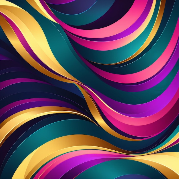 Абстрактный фон с красочными линиями и волнами абстрактный фоновый фон с цветными линиями и w