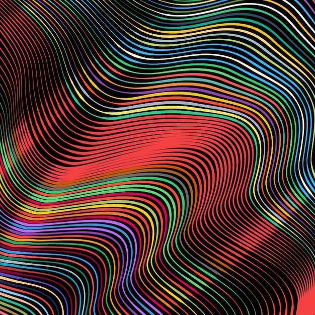 Abstract background with colorful lines