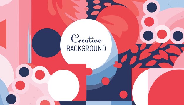 Abstract background with colorful liquid shapes and spots Vector Illustration in Modern style