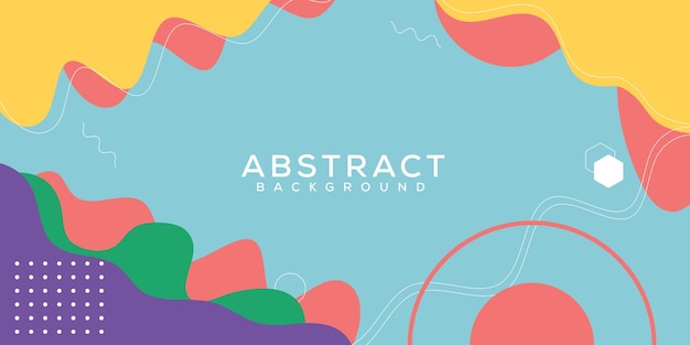 Vector abstract background with colorful shapes