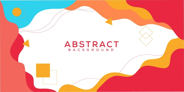 Vector abstract background with colorful shapes