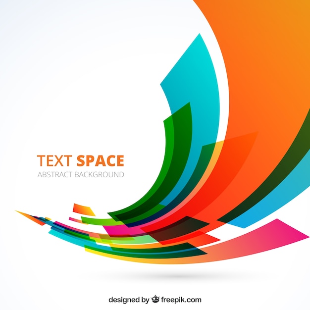 Abstract background with colorful shapes