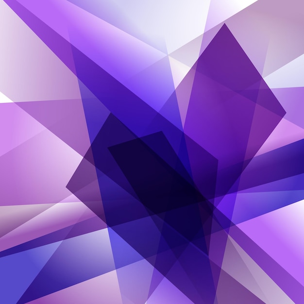 ベクトル カラフルな紫の重なり合う透明なレイヤーと抽象的な背景