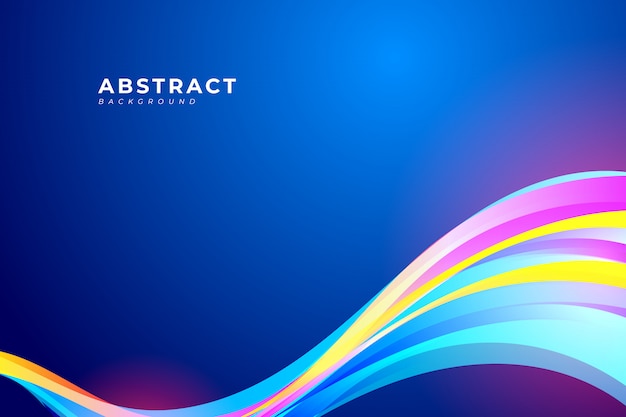 Premium Vector | Abstract background with colorful wave and fluid ...