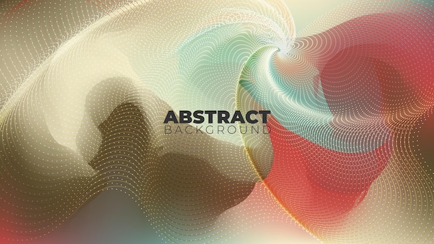 Abstract Background With Colorful Waves and Line