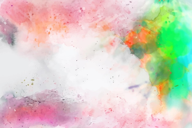 Abstract background with a colourful watercolour splatter design