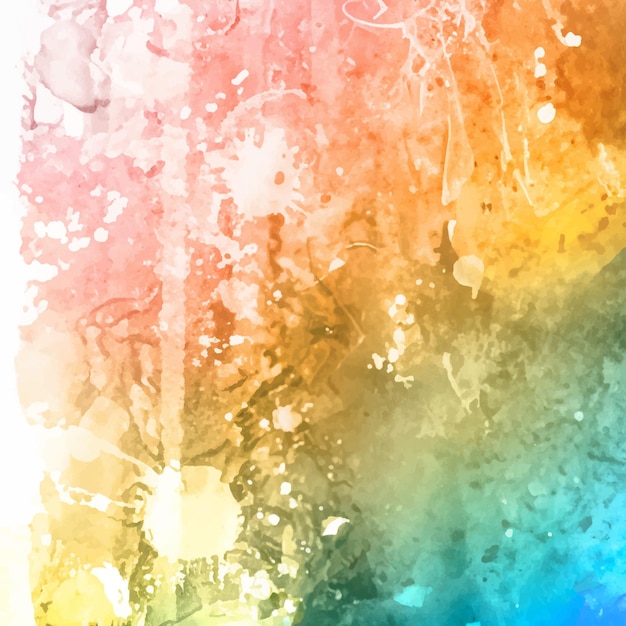 Vector abstract background with a colourful watercolour splatter design