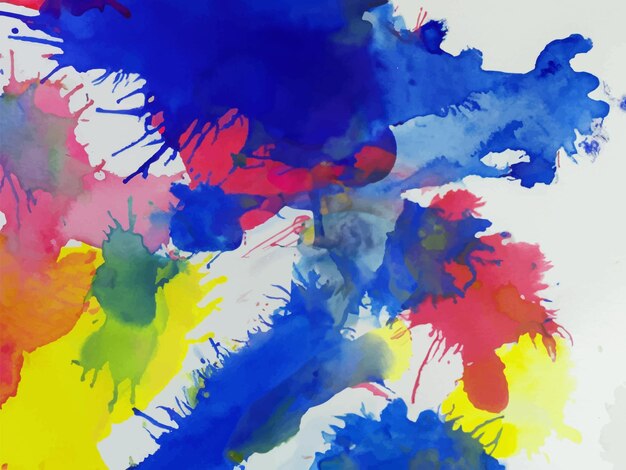 Abstract background with a colourful watercolour splatter design