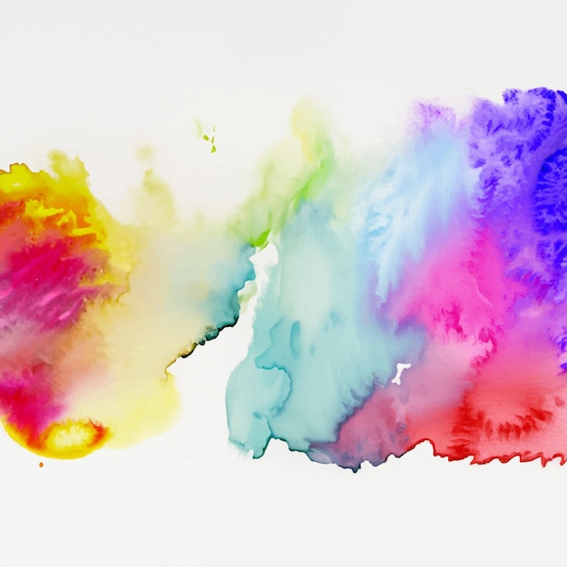 Vector abstract background with a colourful watercolour splatter design