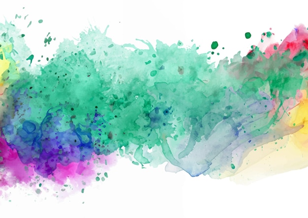 Vector abstract background with a colourful watercolour splatter design