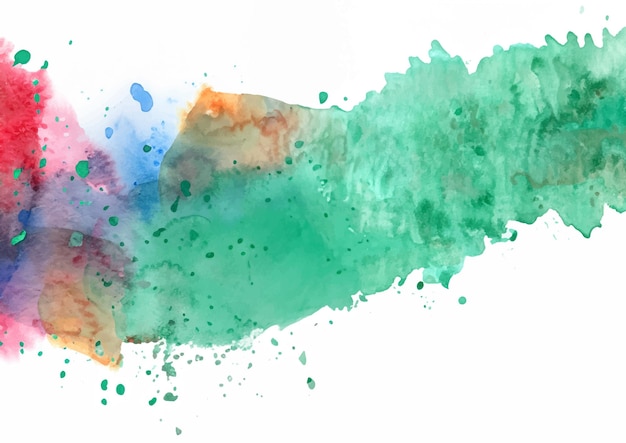 Vector abstract background with a colourful watercolour splatter design