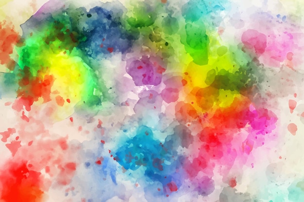 Vector abstract background with a colourful watercolour splatter design