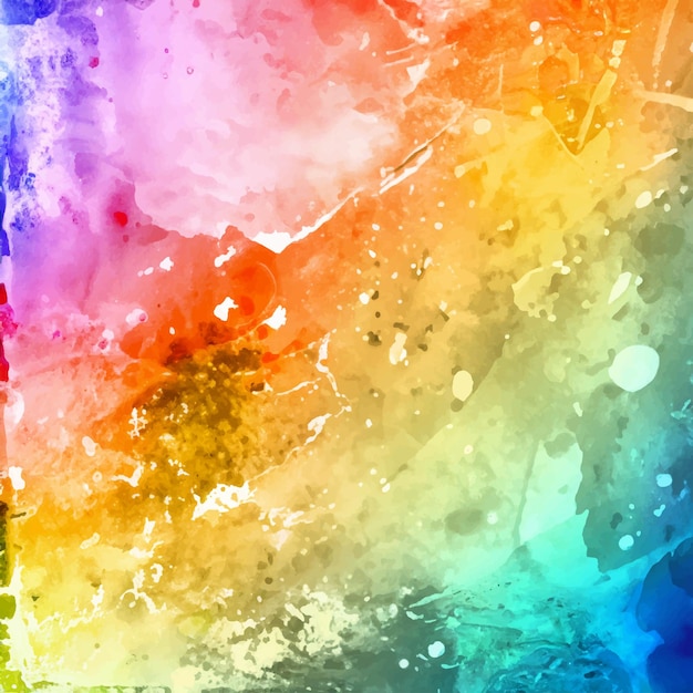 Abstract background with a colourful watercolour splatter design