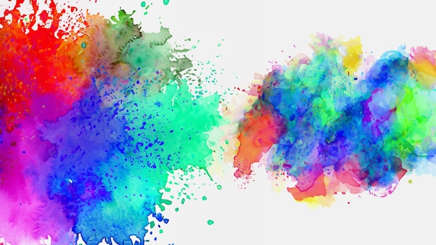 Vector abstract background with a colourful watercolour splatter design