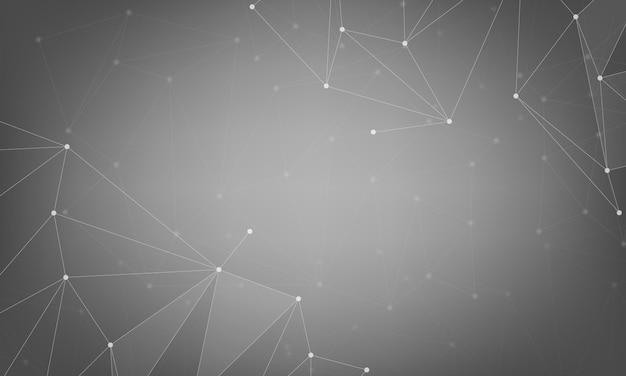 Vector abstract background with connecting dots and lines