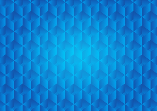 Vector abstract background with cube and glow light