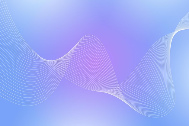 Abstract background with curved wavy lines Vector illustration for design Wave from line