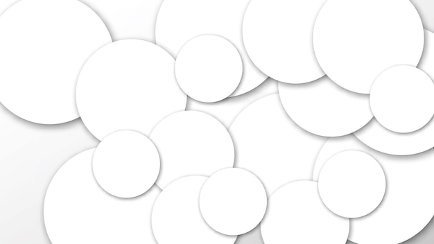 Abstract background with cut paper geometric shapes speech bubbles circles