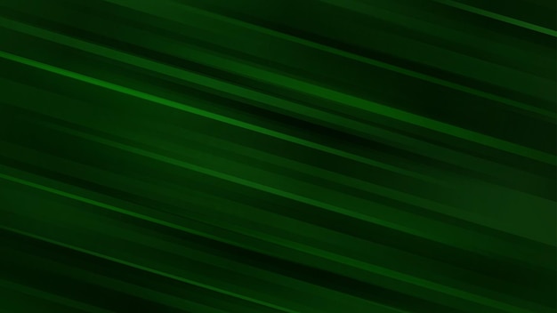 Vector abstract background with diagonal lines in dark green colors