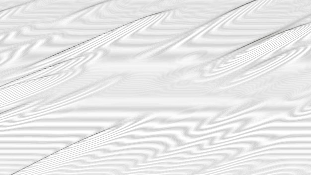 Abstract background with distorted line shapes on a white background monochrome sound line waves