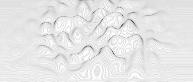 Абстрактный фон с искаженными формами линий