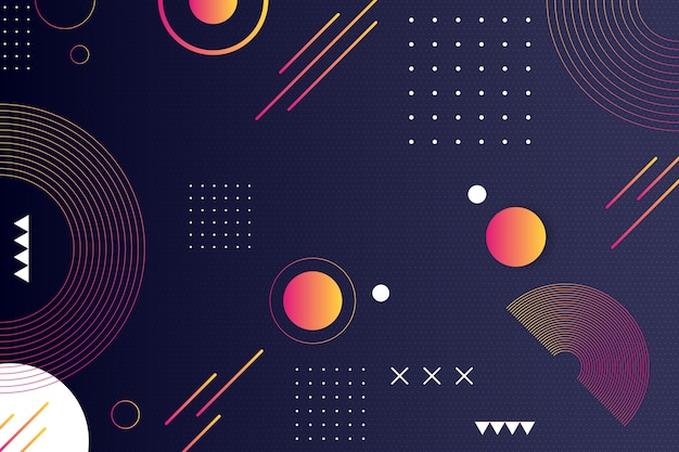 Vector abstract background with dots and lines