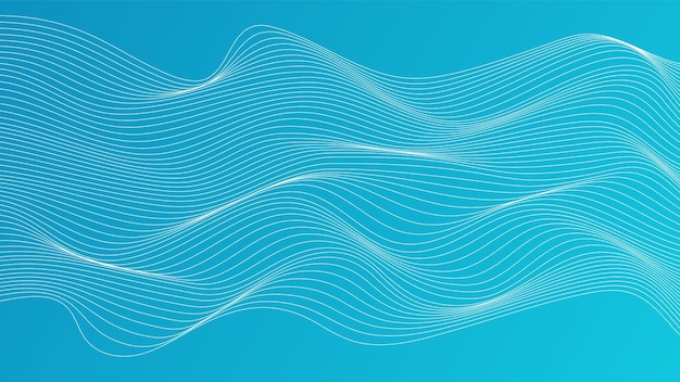 Abstract background with dynamic flowing lines