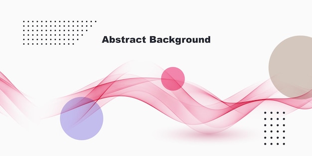 Abstract background with dynamic linear waves. vector illustration minimalistic style wave flow