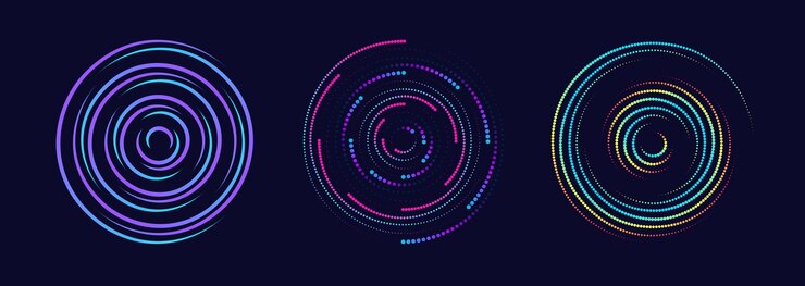 Vector abstract background with dynamic particles colorful 3d vector illustration for technology business