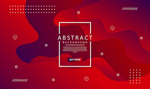 Abstract background with dynamical colored forms and waves