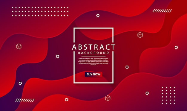 Abstract background with dynamical colored forms and waves