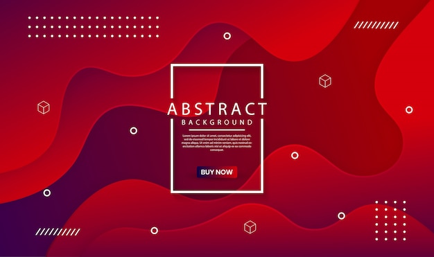 Abstract background with dynamical colored forms and waves