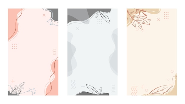 Vector abstract background with floral vector bundle