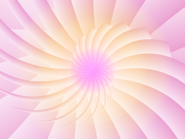 Abstract background with flowers a pink and yellow spiral background with a spiral shape