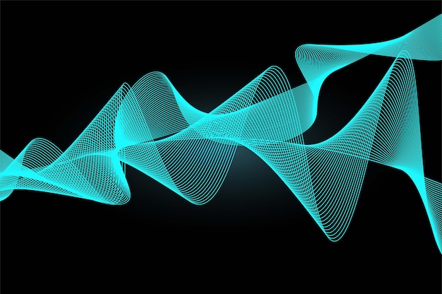 Abstract background with flowing elegant line waves