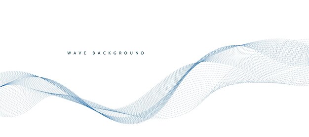 abstract background with flowing wave lines futuristic technology concept vector illustration