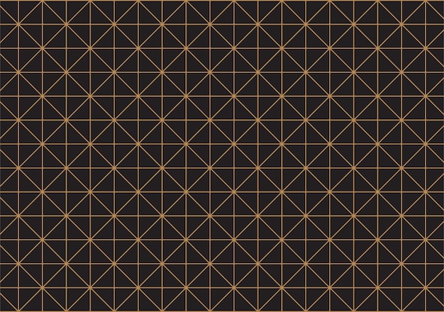 麗な黒い色に金色の線で描かれた幾何学的なイスラム様式の抽象的な背景